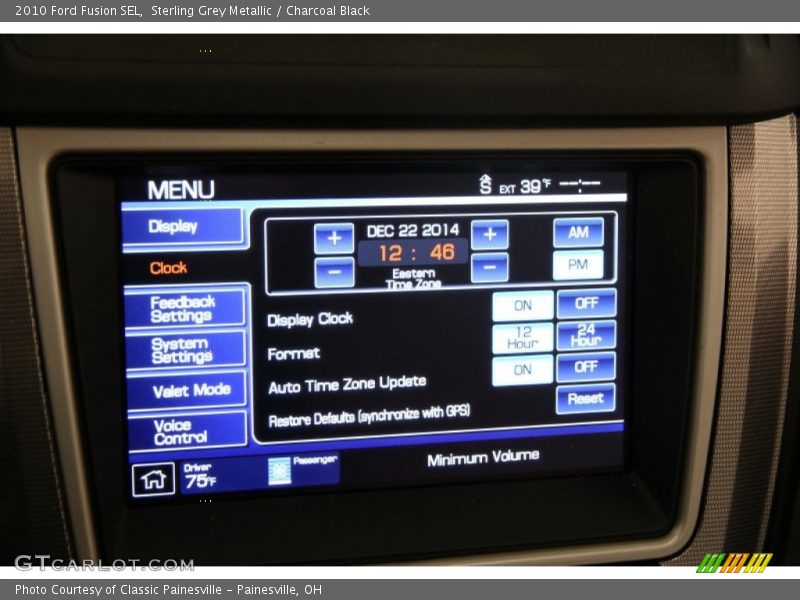 Sterling Grey Metallic / Charcoal Black 2010 Ford Fusion SEL