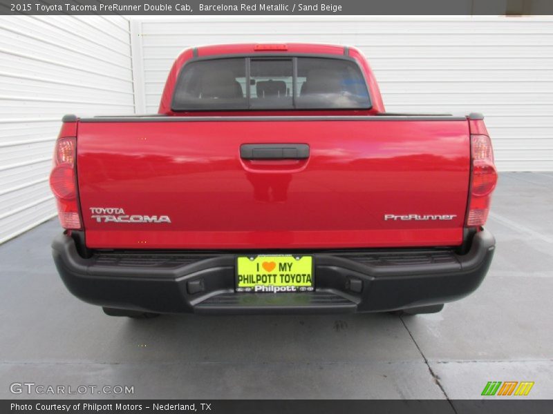 Barcelona Red Metallic / Sand Beige 2015 Toyota Tacoma PreRunner Double Cab