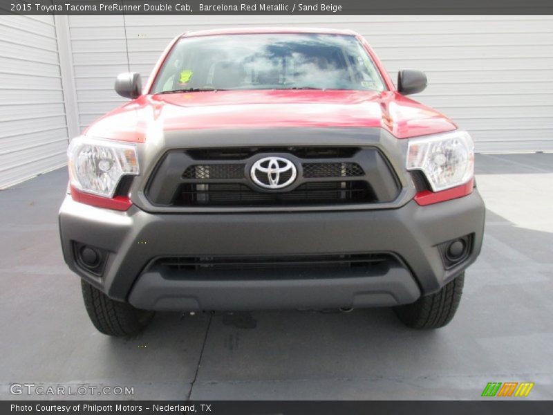 Barcelona Red Metallic / Sand Beige 2015 Toyota Tacoma PreRunner Double Cab