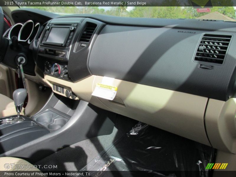 Barcelona Red Metallic / Sand Beige 2015 Toyota Tacoma PreRunner Double Cab