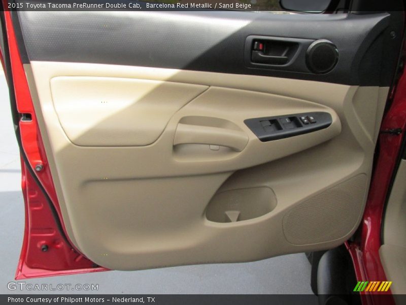 Barcelona Red Metallic / Sand Beige 2015 Toyota Tacoma PreRunner Double Cab