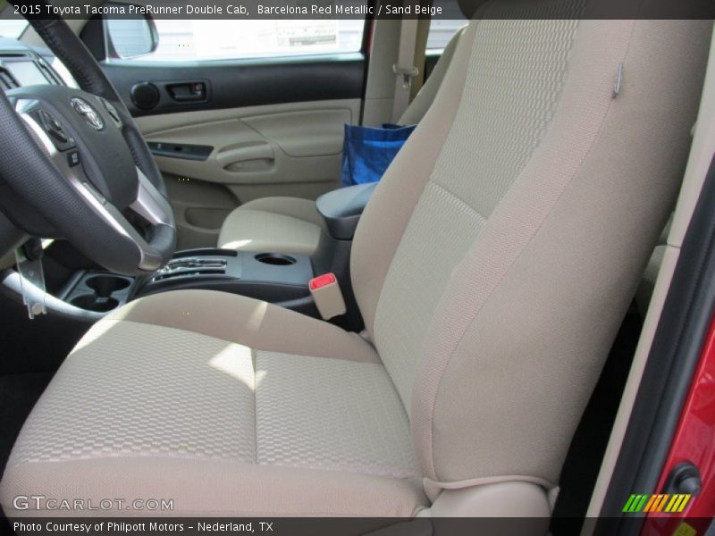 Barcelona Red Metallic / Sand Beige 2015 Toyota Tacoma PreRunner Double Cab