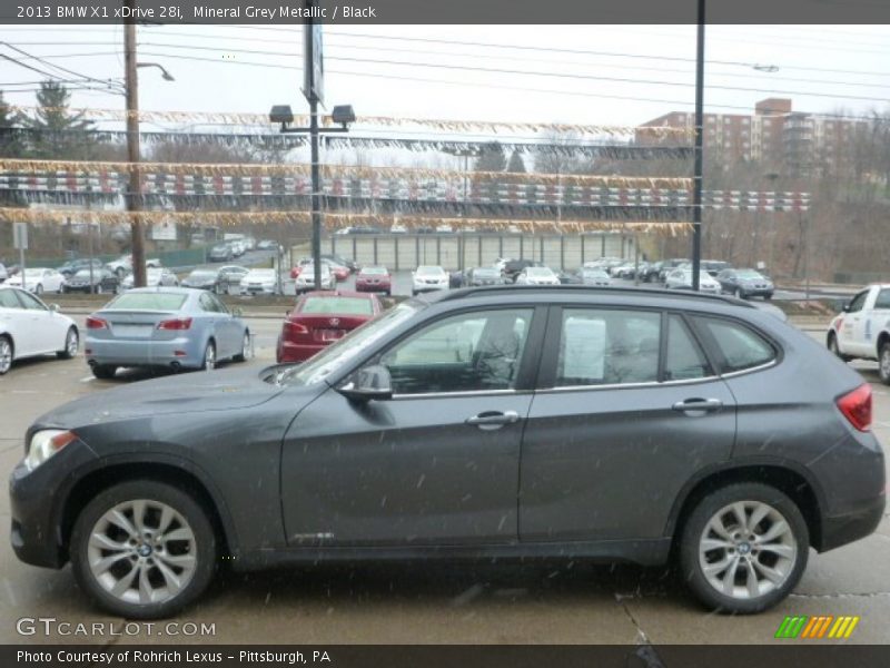 Mineral Grey Metallic / Black 2013 BMW X1 xDrive 28i