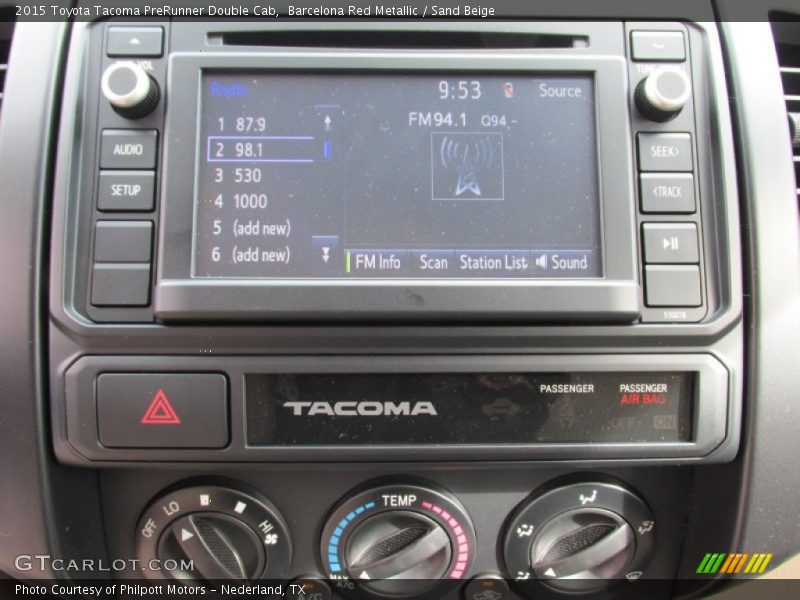 Barcelona Red Metallic / Sand Beige 2015 Toyota Tacoma PreRunner Double Cab