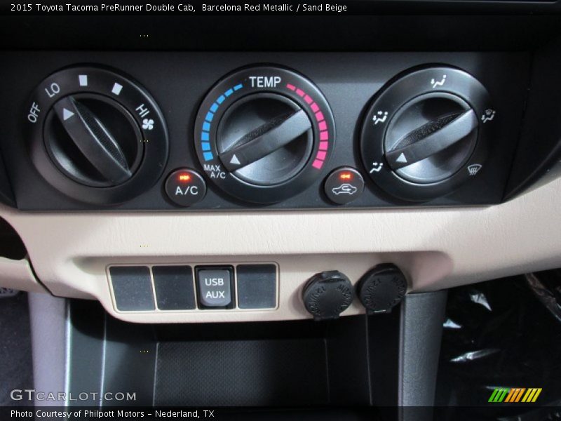 Barcelona Red Metallic / Sand Beige 2015 Toyota Tacoma PreRunner Double Cab