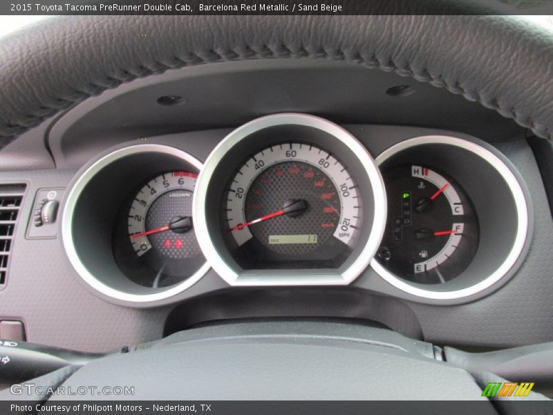 Barcelona Red Metallic / Sand Beige 2015 Toyota Tacoma PreRunner Double Cab