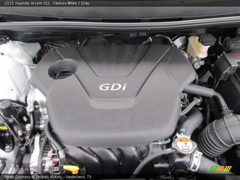 2015 Accent GLS Engine - 1.6 Liter GDI DOHC 16-Valve D-CVVT 4 Cylinder