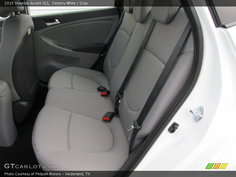 Rear Seat of 2015 Accent GLS