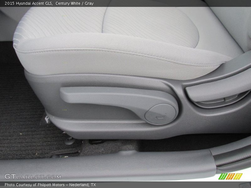 Century White / Gray 2015 Hyundai Accent GLS