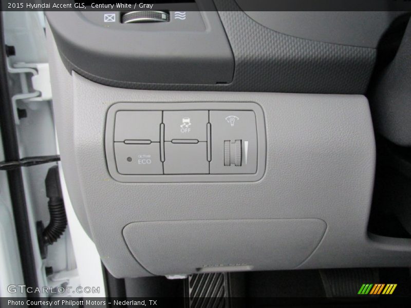 Century White / Gray 2015 Hyundai Accent GLS