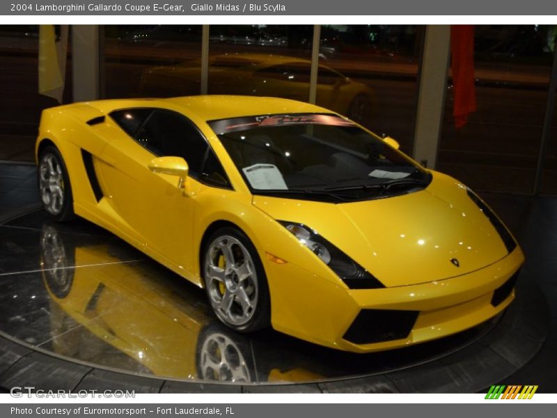 Giallo Midas / Blu Scylla 2004 Lamborghini Gallardo Coupe E-Gear