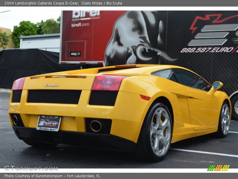 Giallo Midas / Blu Scylla 2004 Lamborghini Gallardo Coupe E-Gear