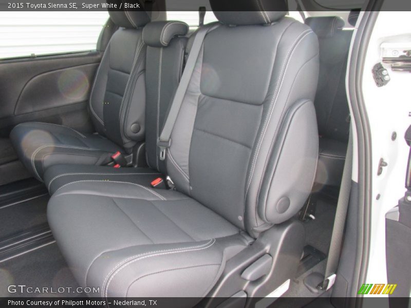 Rear Seat of 2015 Sienna SE