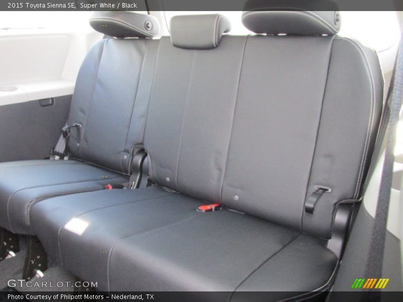 Rear Seat of 2015 Sienna SE