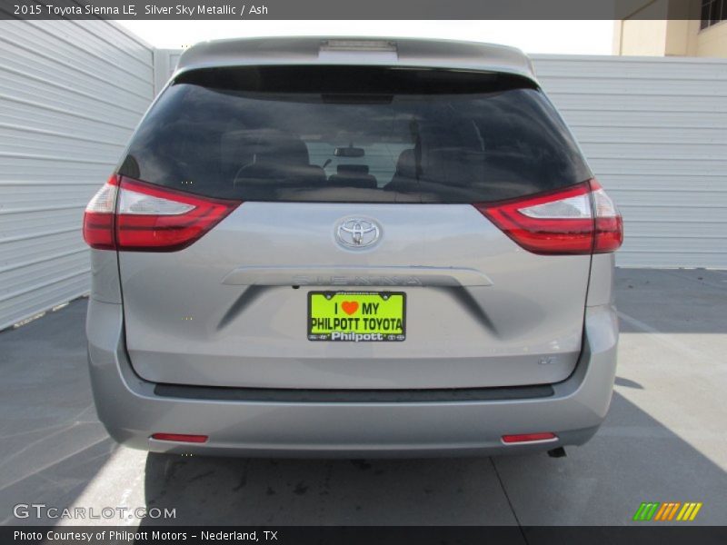 Silver Sky Metallic / Ash 2015 Toyota Sienna LE