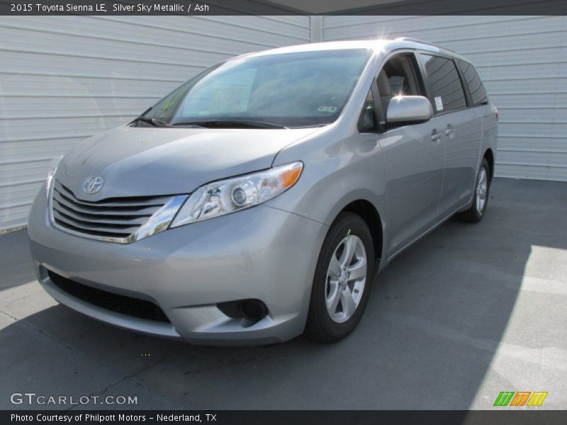 Silver Sky Metallic / Ash 2015 Toyota Sienna LE