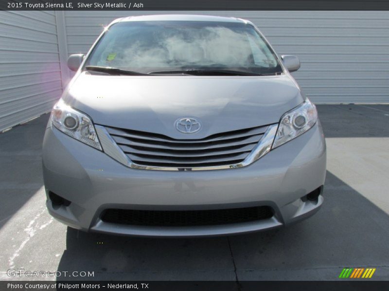 Silver Sky Metallic / Ash 2015 Toyota Sienna LE