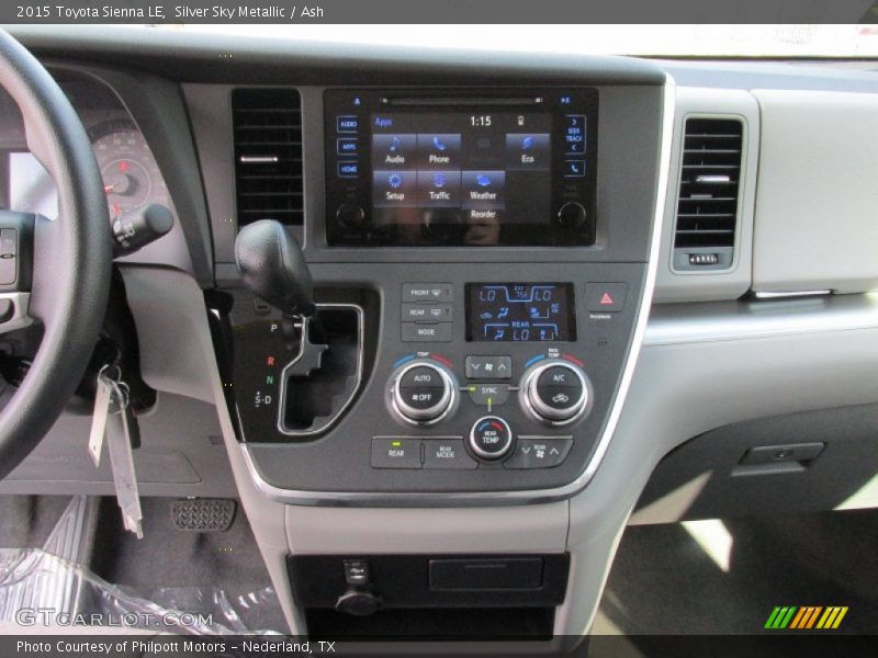 Silver Sky Metallic / Ash 2015 Toyota Sienna LE
