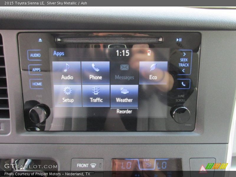 Silver Sky Metallic / Ash 2015 Toyota Sienna LE