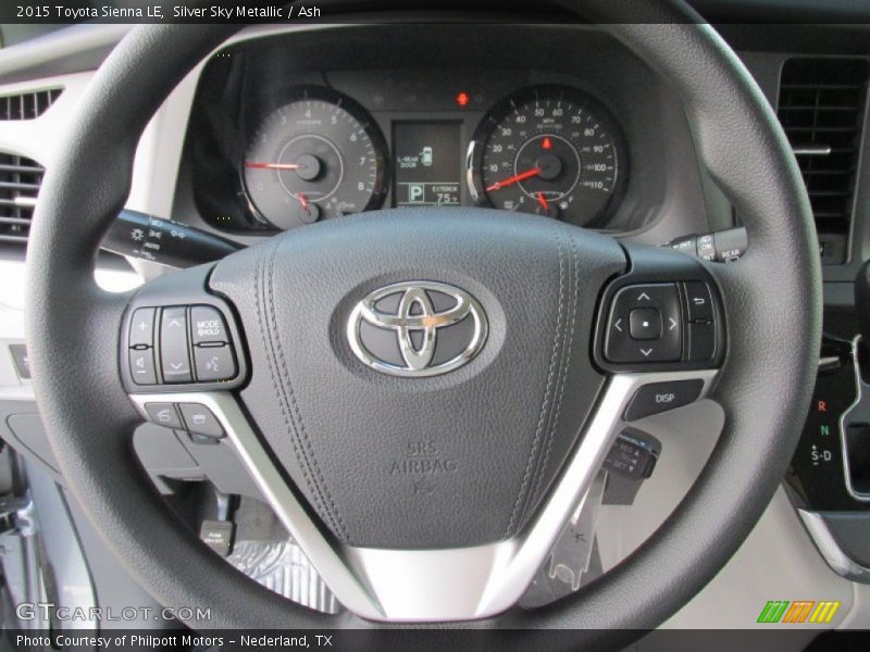 Silver Sky Metallic / Ash 2015 Toyota Sienna LE