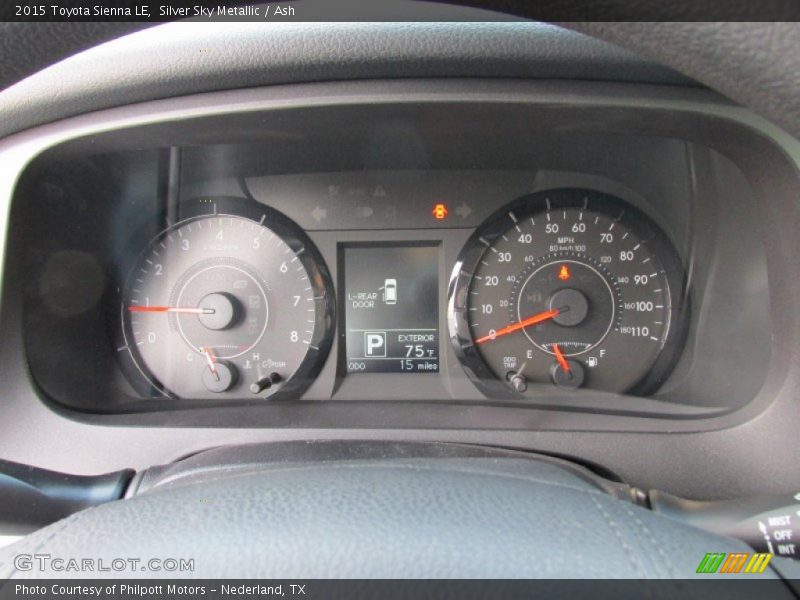 Silver Sky Metallic / Ash 2015 Toyota Sienna LE