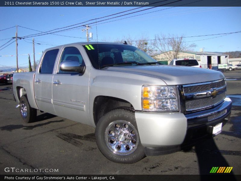 Sheer Silver Metallic / Dark Titanium 2011 Chevrolet Silverado 1500 LS Crew Cab