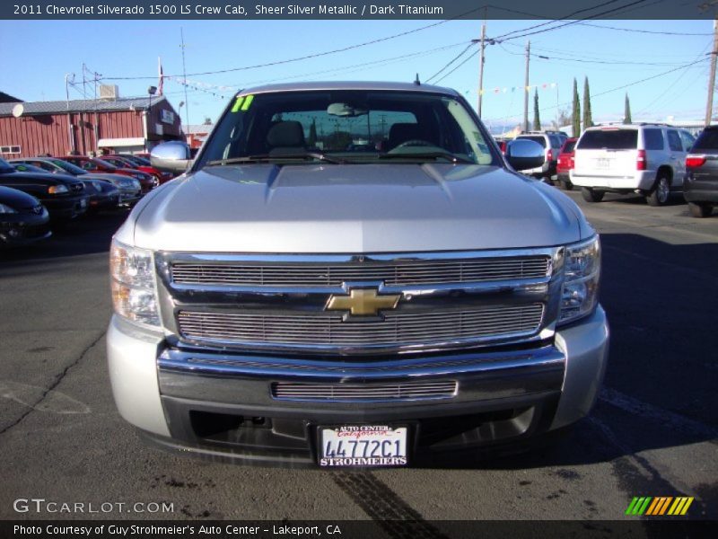 Sheer Silver Metallic / Dark Titanium 2011 Chevrolet Silverado 1500 LS Crew Cab