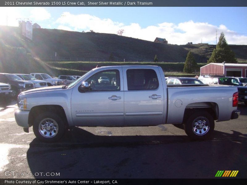 Sheer Silver Metallic / Dark Titanium 2011 Chevrolet Silverado 1500 LS Crew Cab