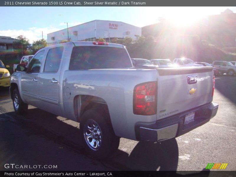 Sheer Silver Metallic / Dark Titanium 2011 Chevrolet Silverado 1500 LS Crew Cab