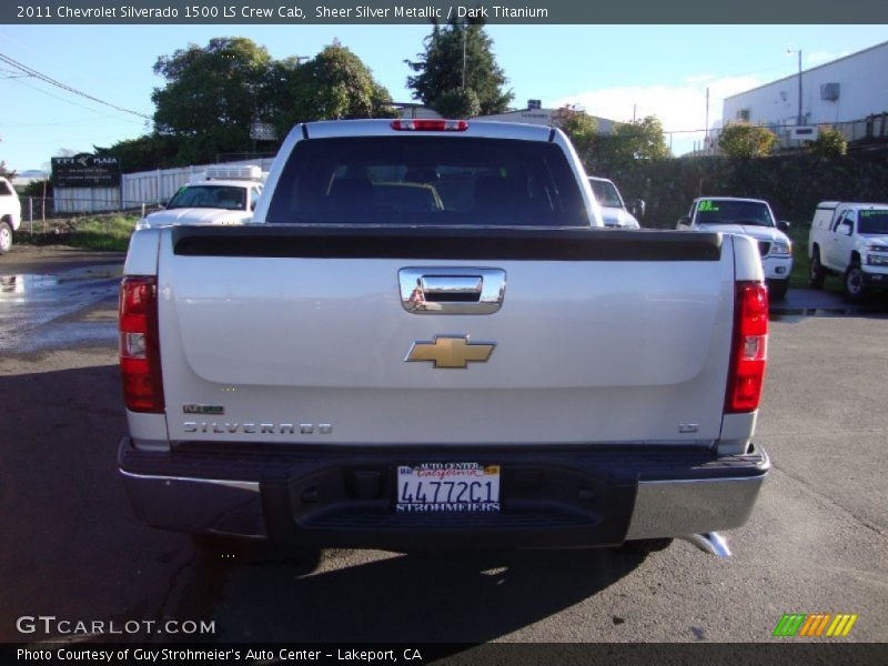 Sheer Silver Metallic / Dark Titanium 2011 Chevrolet Silverado 1500 LS Crew Cab