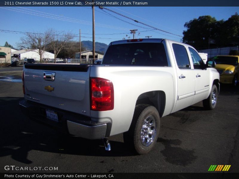 Sheer Silver Metallic / Dark Titanium 2011 Chevrolet Silverado 1500 LS Crew Cab