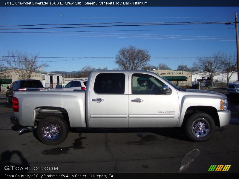 Sheer Silver Metallic / Dark Titanium 2011 Chevrolet Silverado 1500 LS Crew Cab