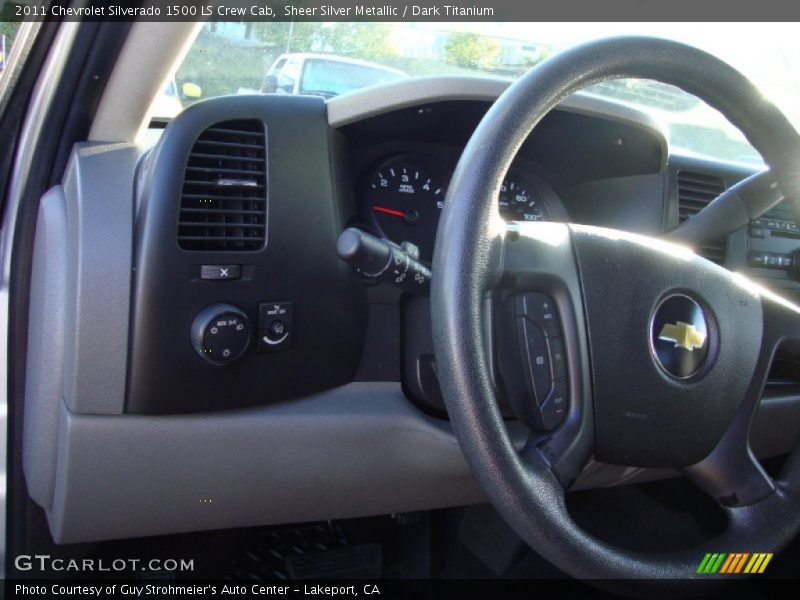 Sheer Silver Metallic / Dark Titanium 2011 Chevrolet Silverado 1500 LS Crew Cab
