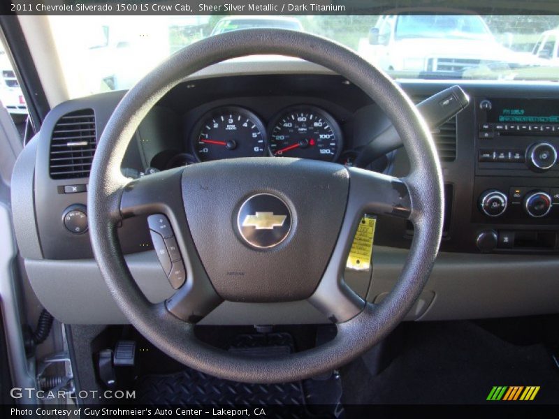 Sheer Silver Metallic / Dark Titanium 2011 Chevrolet Silverado 1500 LS Crew Cab
