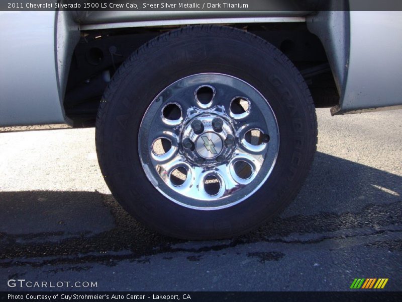 Sheer Silver Metallic / Dark Titanium 2011 Chevrolet Silverado 1500 LS Crew Cab