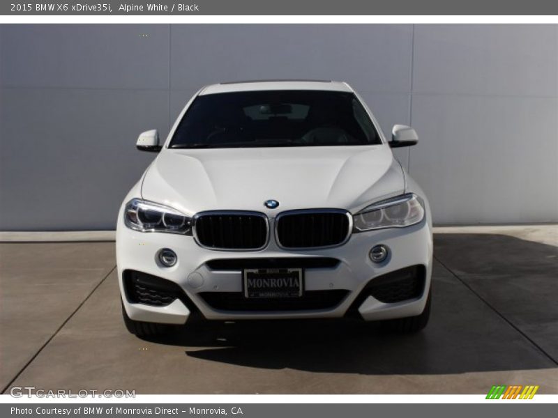 Alpine White / Black 2015 BMW X6 xDrive35i