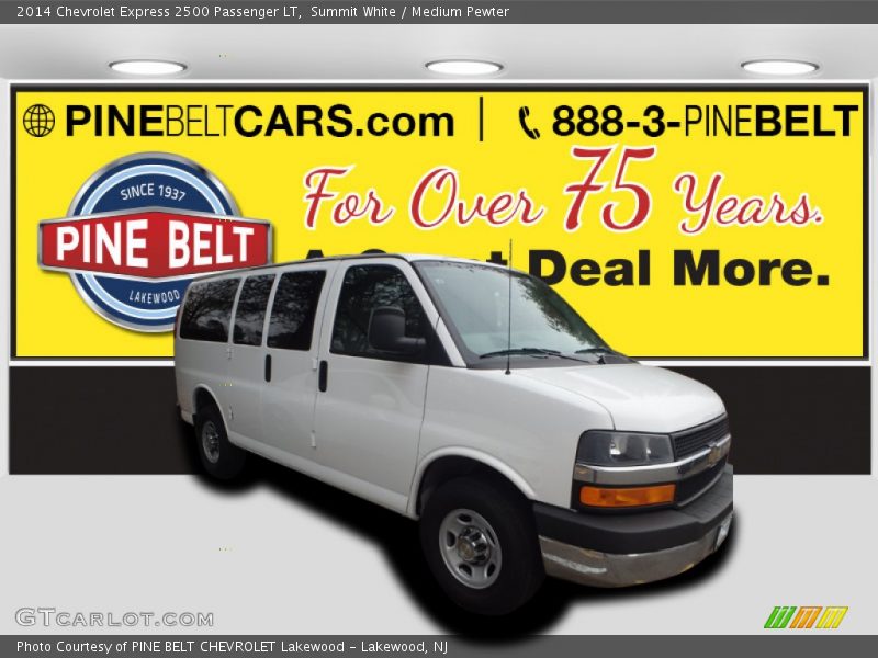 Summit White / Medium Pewter 2014 Chevrolet Express 2500 Passenger LT