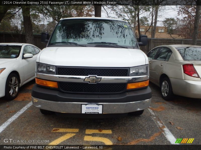 Summit White / Medium Pewter 2014 Chevrolet Express 2500 Passenger LT