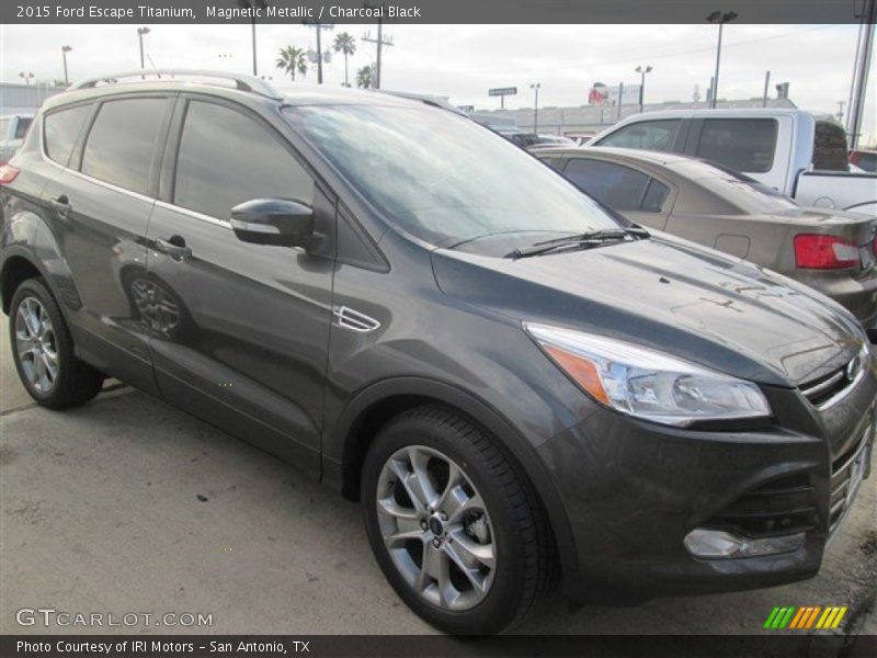 Magnetic Metallic / Charcoal Black 2015 Ford Escape Titanium