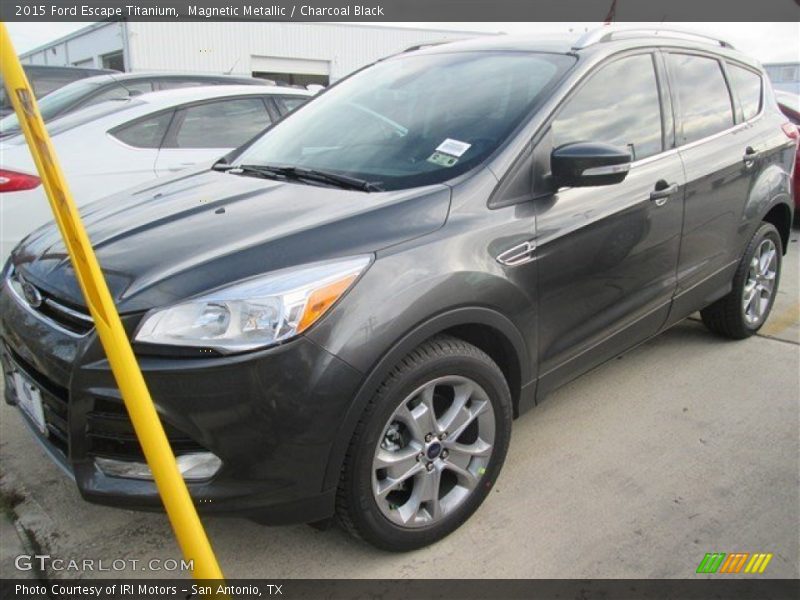 Magnetic Metallic / Charcoal Black 2015 Ford Escape Titanium
