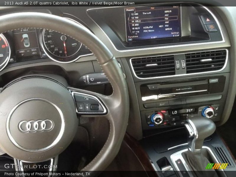 Ibis White / Velvet Beige/Moor Brown 2013 Audi A5 2.0T quattro Cabriolet
