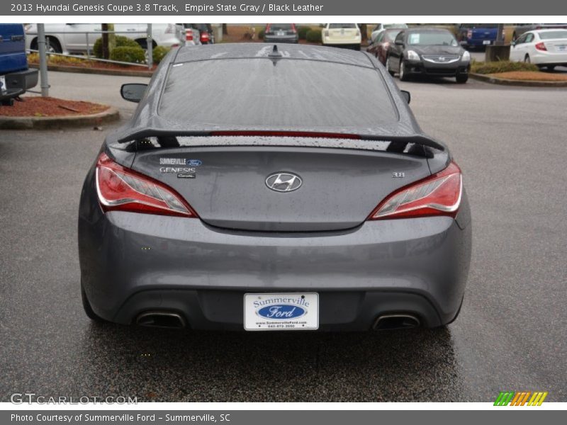 Empire State Gray / Black Leather 2013 Hyundai Genesis Coupe 3.8 Track
