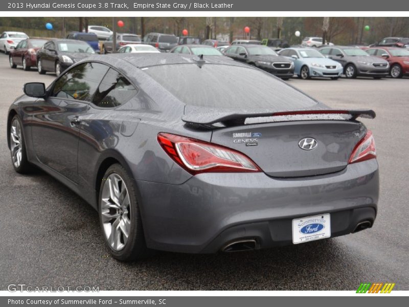 Empire State Gray / Black Leather 2013 Hyundai Genesis Coupe 3.8 Track