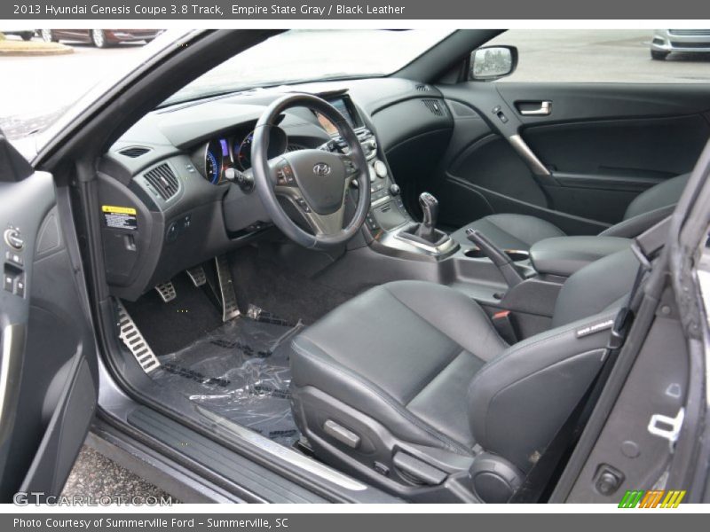 Black Leather Interior - 2013 Genesis Coupe 3.8 Track 
