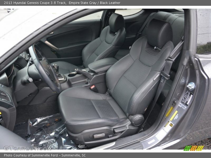 Front Seat of 2013 Genesis Coupe 3.8 Track