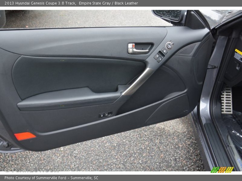 Empire State Gray / Black Leather 2013 Hyundai Genesis Coupe 3.8 Track