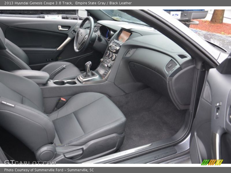 Empire State Gray / Black Leather 2013 Hyundai Genesis Coupe 3.8 Track