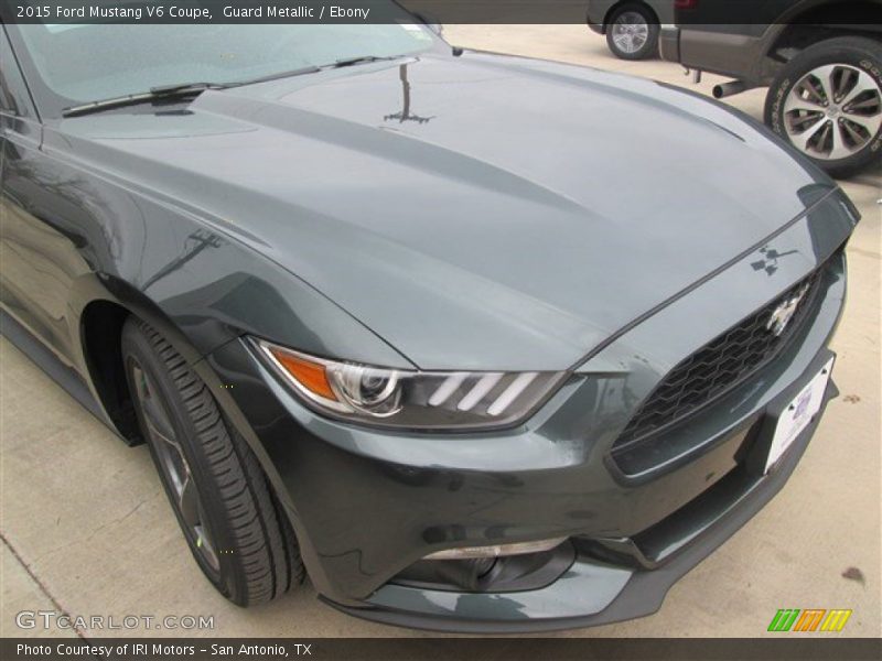 Guard Metallic / Ebony 2015 Ford Mustang V6 Coupe