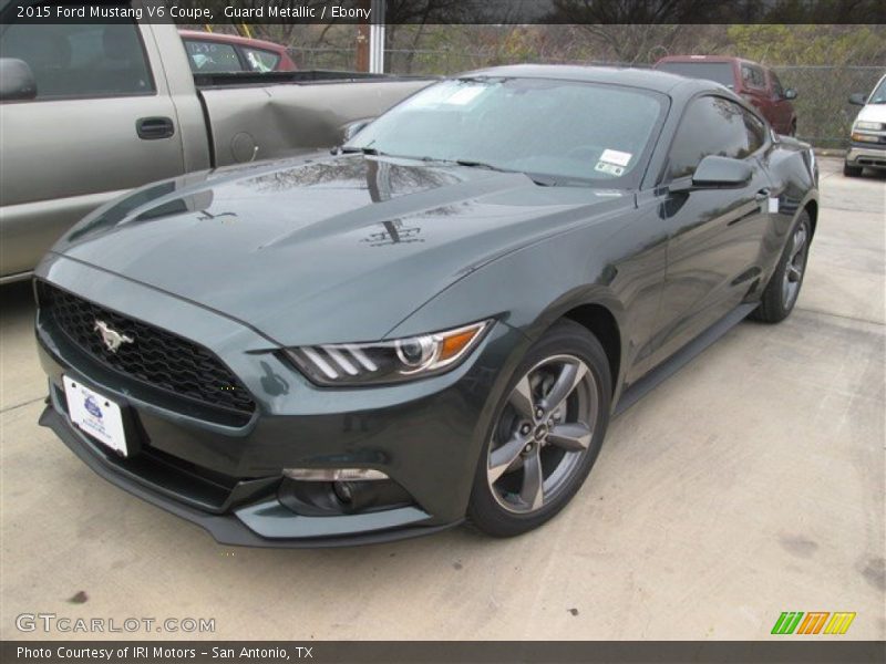 Guard Metallic / Ebony 2015 Ford Mustang V6 Coupe