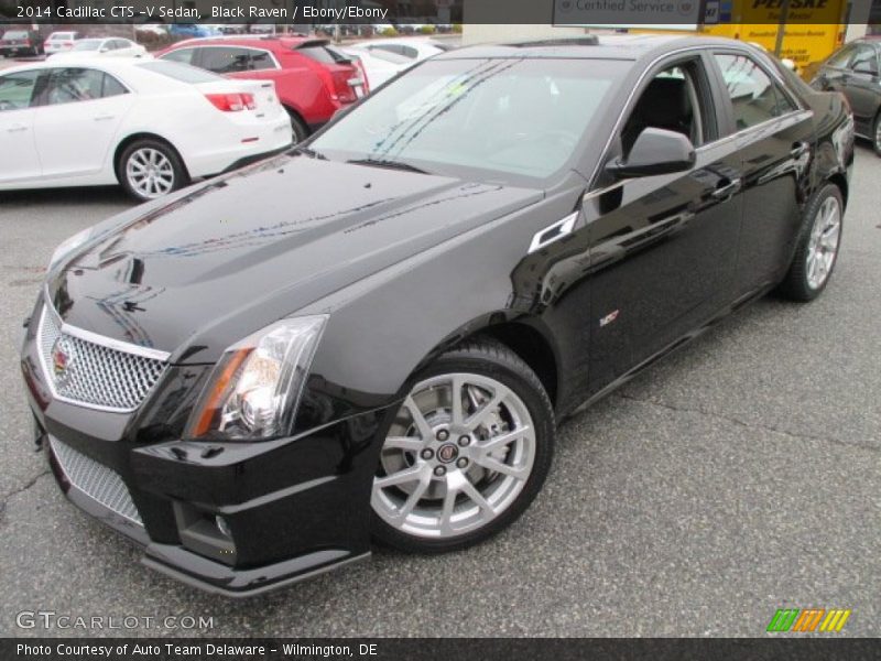 Black Raven / Ebony/Ebony 2014 Cadillac CTS -V Sedan